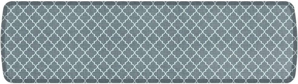GelPro Elite Premier Gel Anti-Fatigue Kitchen Comfort Floor Mat, 20x72”, Trellis Classic Grey