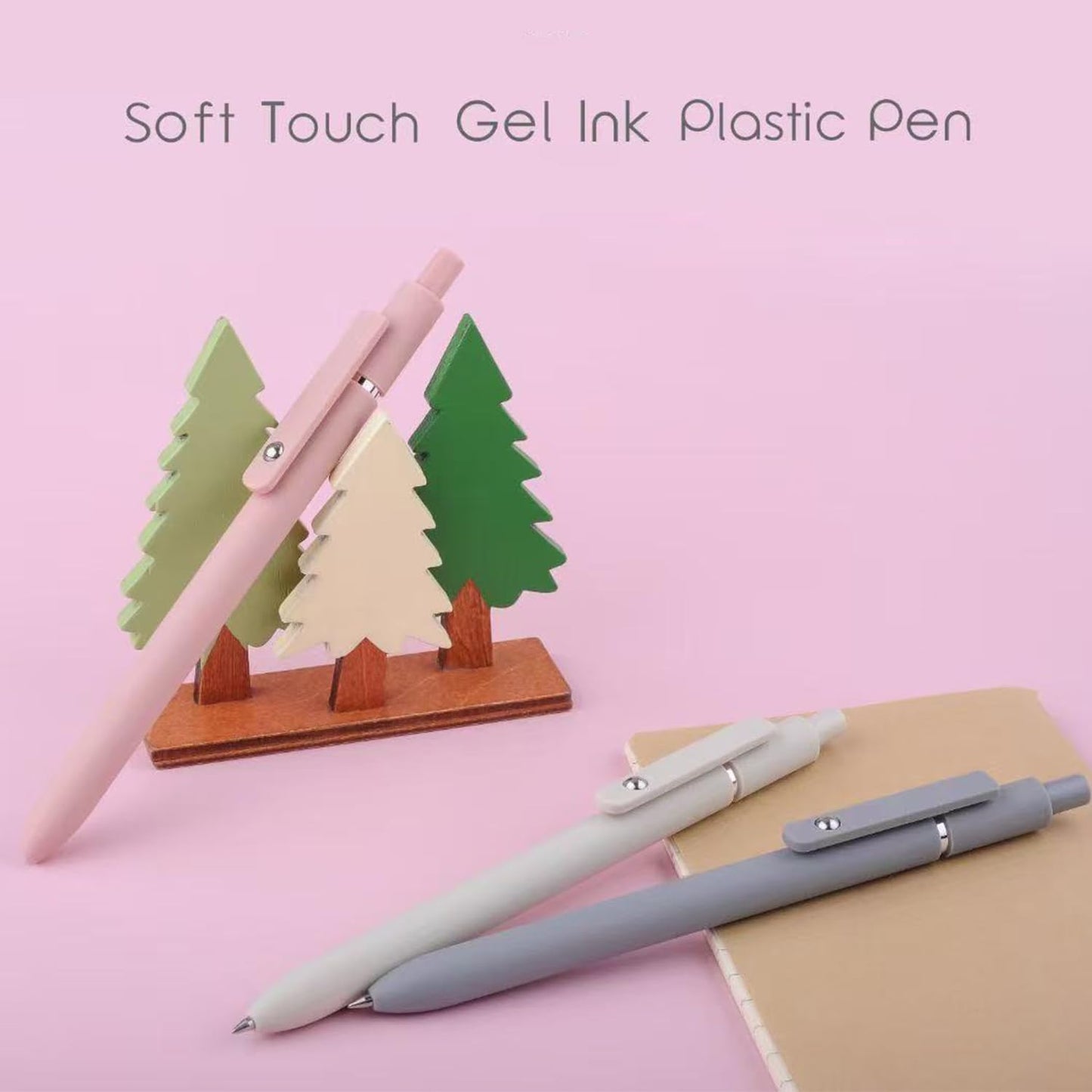 Gel Pens, 5Pcs 0.5mm Fine Point Pens With Smooth Wirting,Quick Dry Aesthetic Pens For Journaling, Ballpoint for Office School Supplies,Gifts for Women Men Student(Morandi)