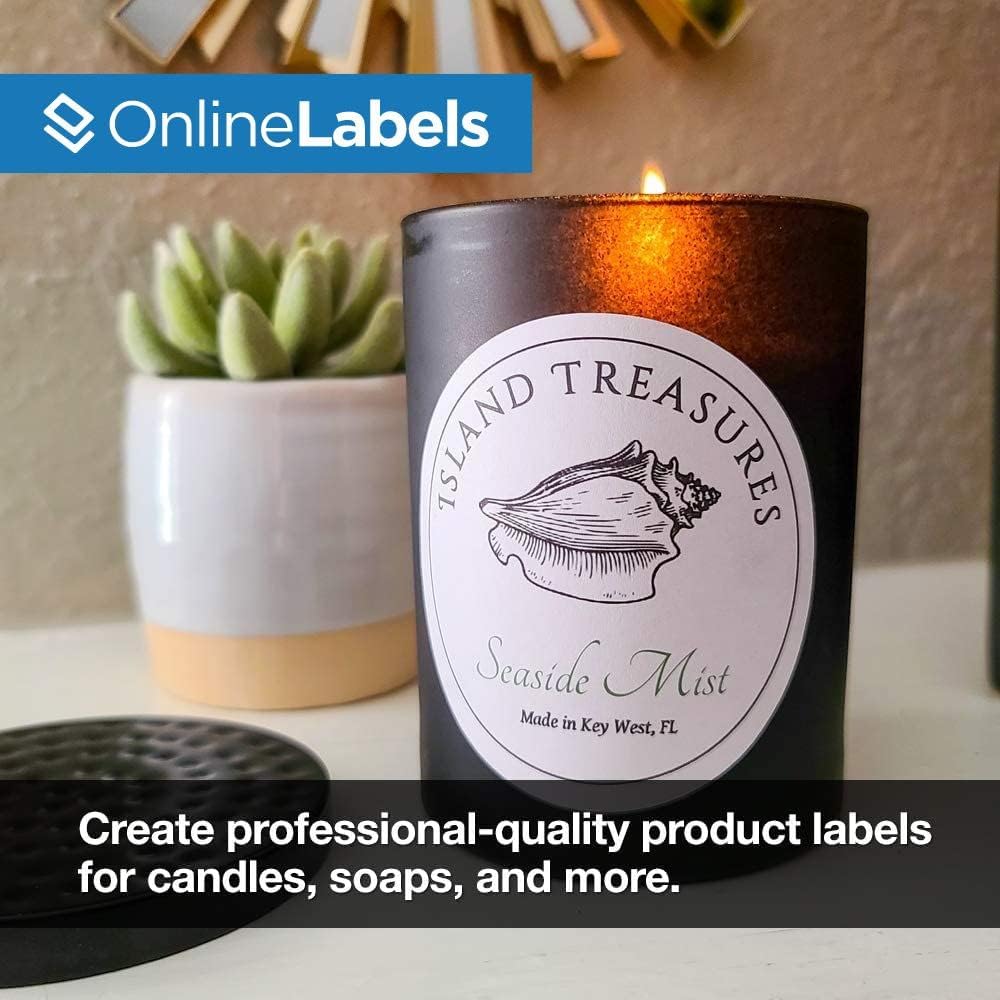 3 Inch Round Labels - Pack of 60 Circle Stickers, 10 Sheets - Inkjet or Laser Printer - Online Labels