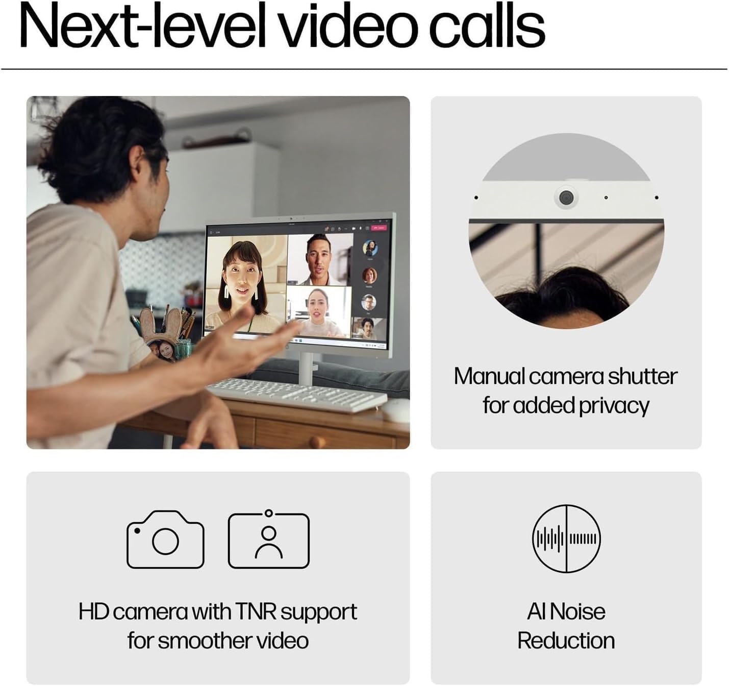 HP 2025 New 22 Inch All-in-One Desktop Computer • 8GB RAM • 128GB PCIe SSD • Intel CPU • Ultra-Quiet Design • Microsoft Office Trial • Wi-Fi 6 • White KB & Mouse • WOWPC Recovery USB • Windows 11