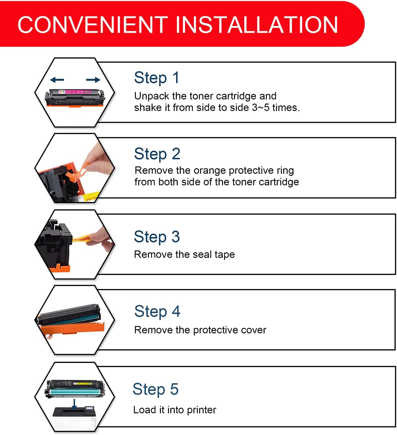067 Toner Cartridge Set 4 Pack Compatible for Canon 067 067H Color ImageCLASS LBP632Cdw LBP633Cdw MF653Cdw MF654Cdw, i-SENSYS LBP631Cw LBP633Cdw MF651Cw Printer(Black Cyan Magenta Yellow)