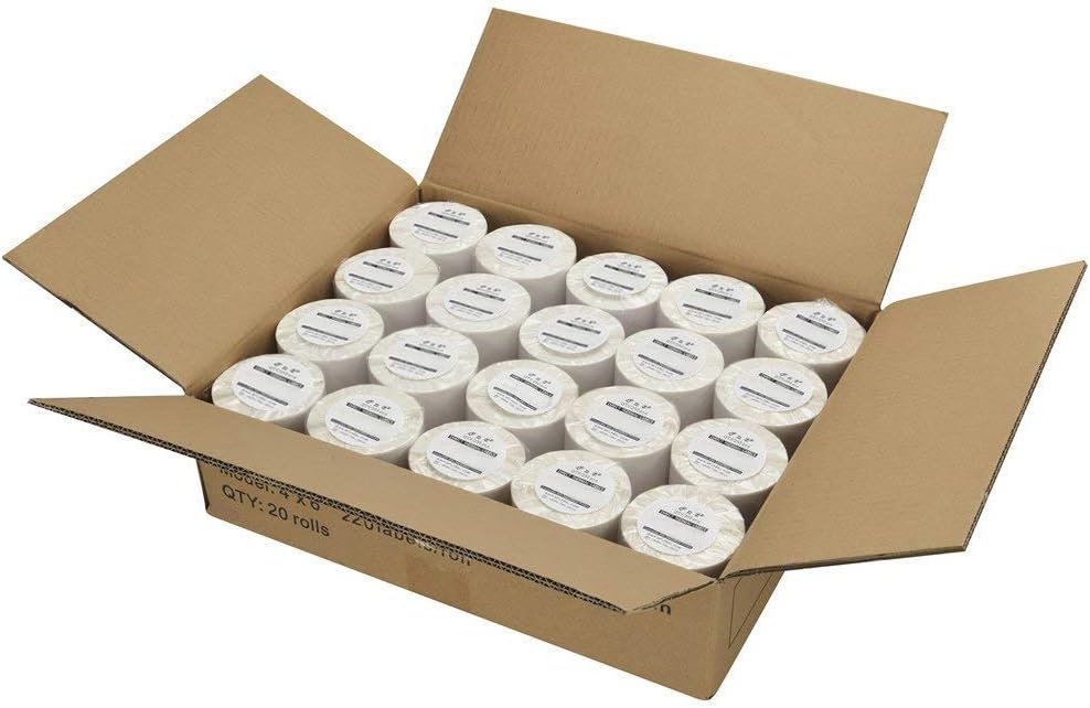 20 Rolls 1744907 Compatible 4XL Internet Postage Shipping Labels, 4" x 6" 4XL Labels, 220 Labels per Roll