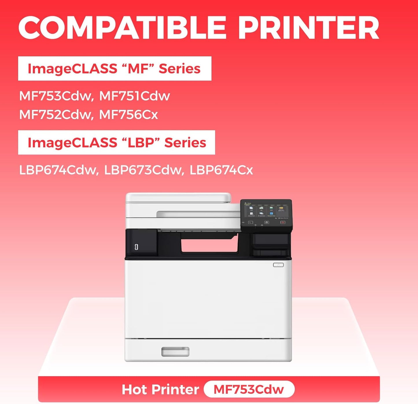 069H 069 Black Toner Cartridge Set 2-Pack MF753Cdw High Capacity Replacement for Canon 069H 069 Toner Cartridge Compatible for Canon Color imageCLASS MF753Cdw MF751Cdw LBP674Cdw Printer Ink All-in-One