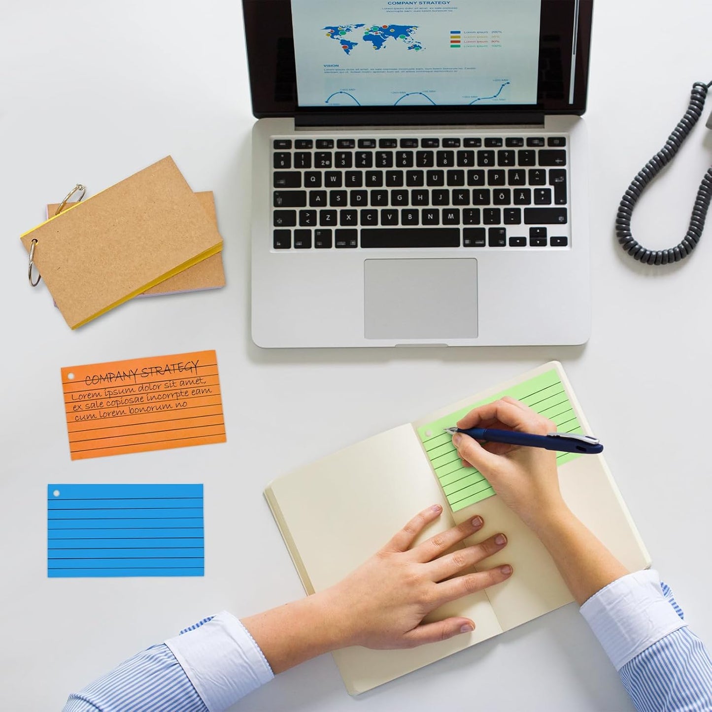 2000 PCS Index Cards 3x5 Inches Colored Flash Cards with Ring Lined Flashcards Ruled Index Cards Notecards Study Cards Note Cards for Studying Learning School College, 10 Colors