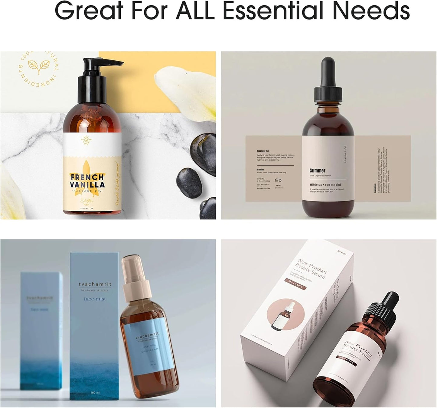 1000 White 4" x 2" Printable Mailing Labels, 10 UP White Shipping Address Labels Dry Quickly for Inkjet or Laser Printer