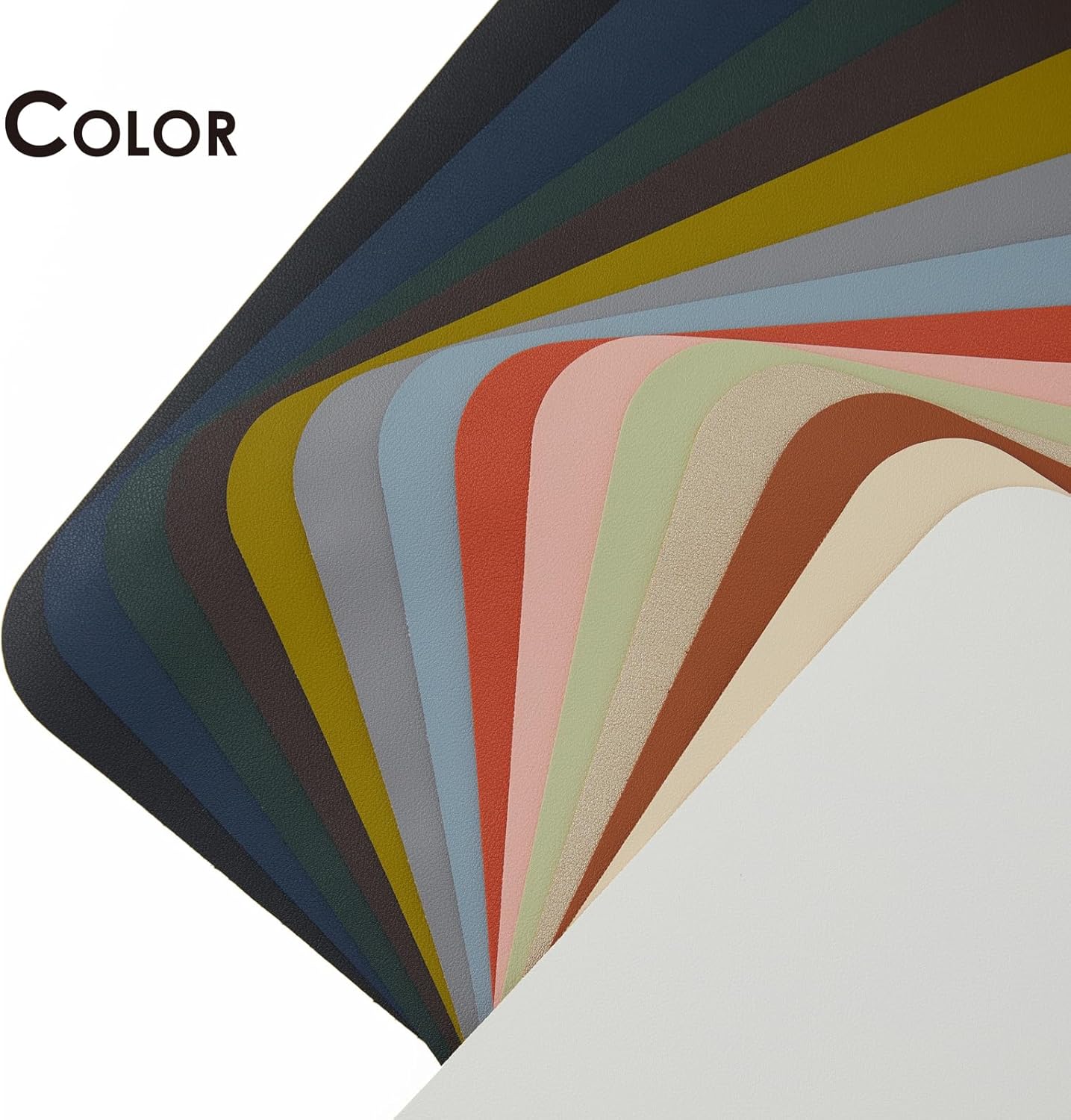 HOMIEAZICOZI Leather Desk Mat - Non-Slip PU Pad for Office and Home Organization Accessories Ideal Large Mouse Mats on Top of Desks (Silver,31.5''x 15.7'') (DPD-Sil-M)