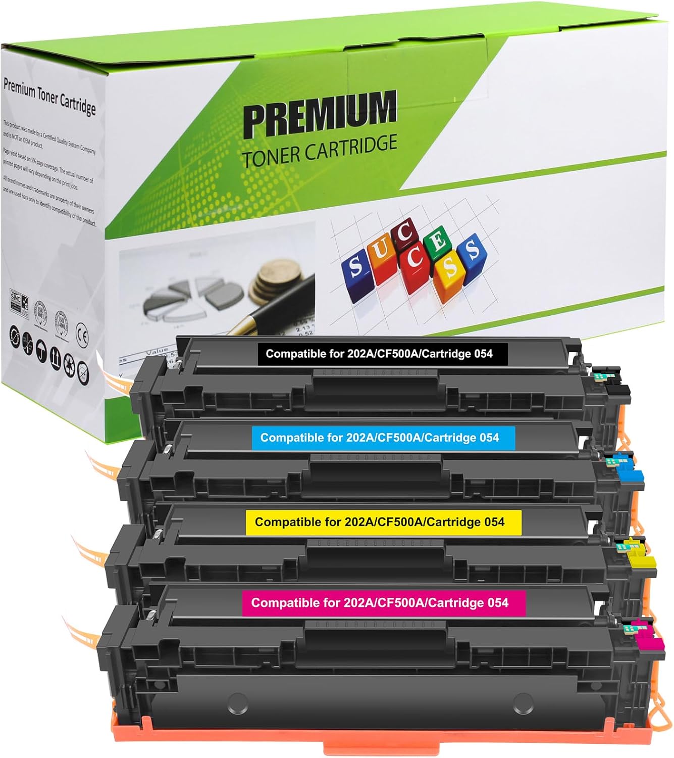054 Toner Cartridge Set 054H MF644Cdw MF642Cdw Compatible Replacement for Canon 054 054H CRG-054 Color ImageCLASS MF644Cdw MF642Cdw LBP622Cdw MF641Cw Printer Ink (Black Cyan Magenta Yellow, 4-Pack)