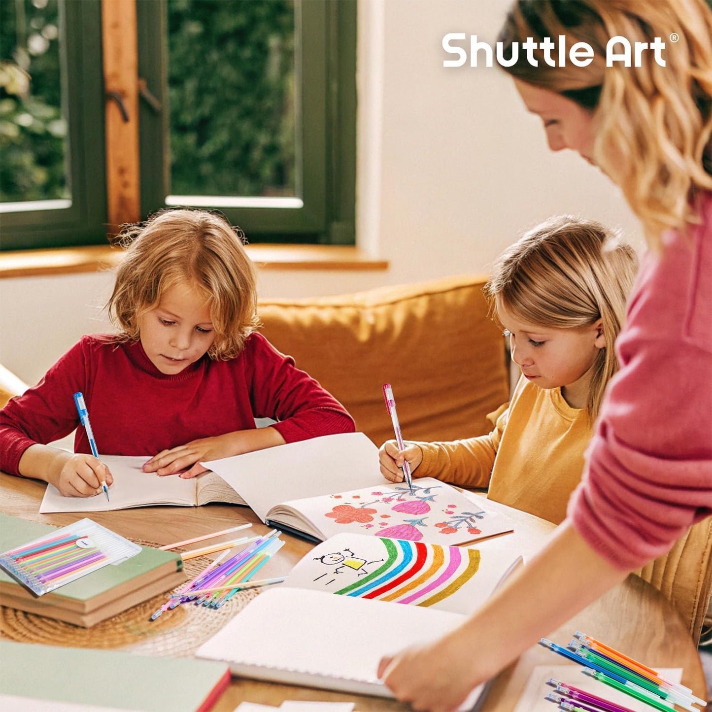 Gel Pen Refills, Shuttle Art 120 Colors (No Duplicates) Gel Pen Refills, 7 Color Types for Kids Adults Coloring Books Drawing Doodling Crafts Scrapbooking Journaling