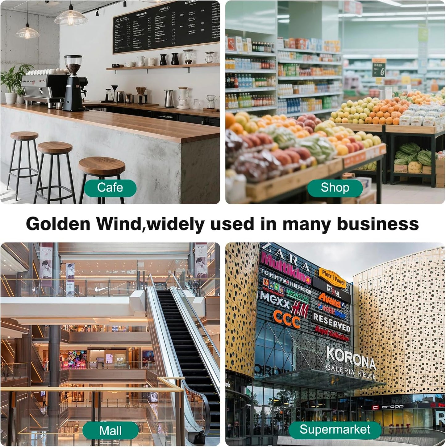 20 Rolls, GOLDEN WIND Thermal Paper Receipt, 3 1/8"x250', Fits most of Cash Registers/POS Thermal Printers. 80 (W)*75mm (Roll diameter).