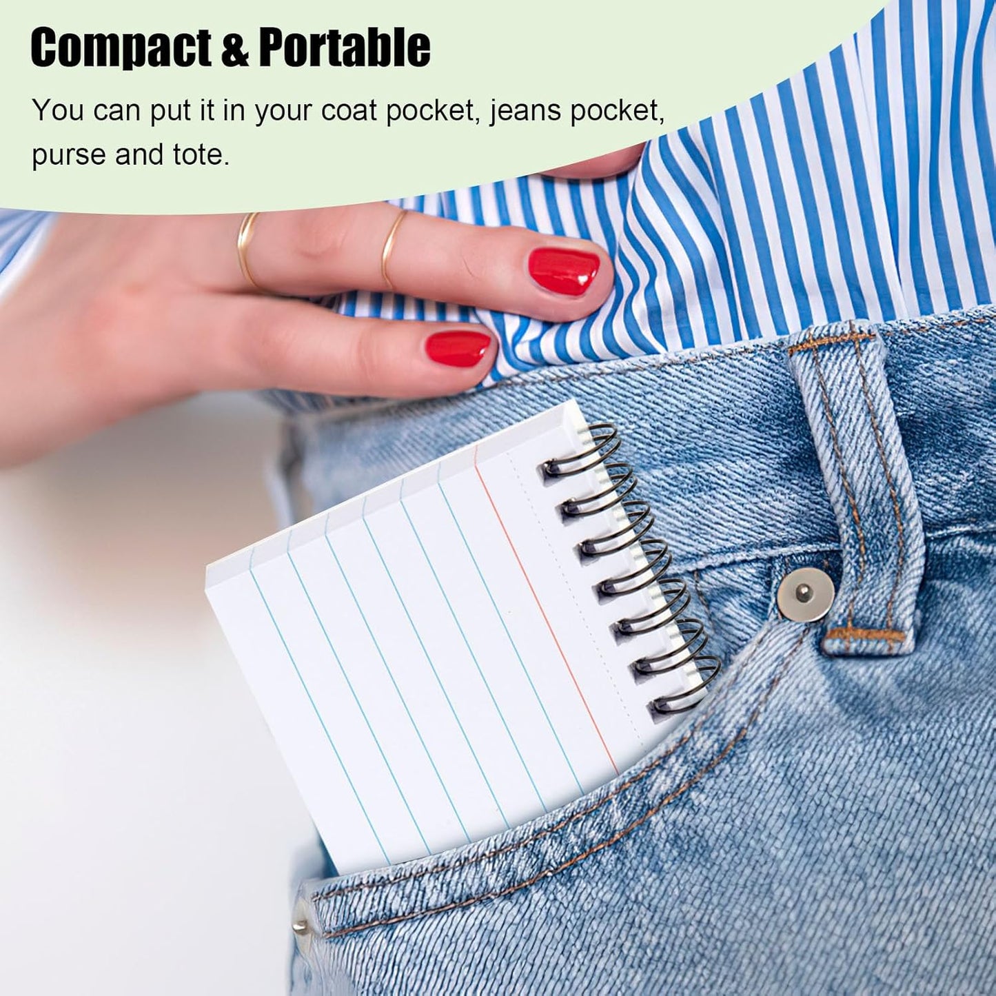 Koogel 500PCS 3x5 Index Cards, Spiral Index Cards with Ring for Studying, Flashcards Bulk Heavy Notecards with Waterproof Covers for School College Note Taking and To Do List Supplies, White