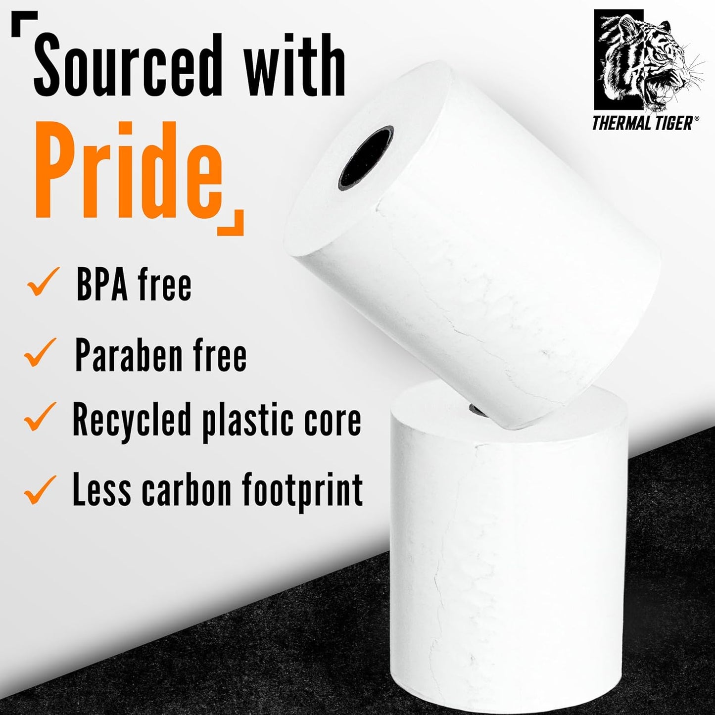 2 1/4 X 50 Thermal Paper Rolls (50 Rolls/Box) – BPA-Free Rolls for POS Systems, Cash Registers & Credit Card Machines