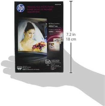 HP Premium Plus Photo Paper, Satin, 4x6 in, 100 sheets (CR666A)