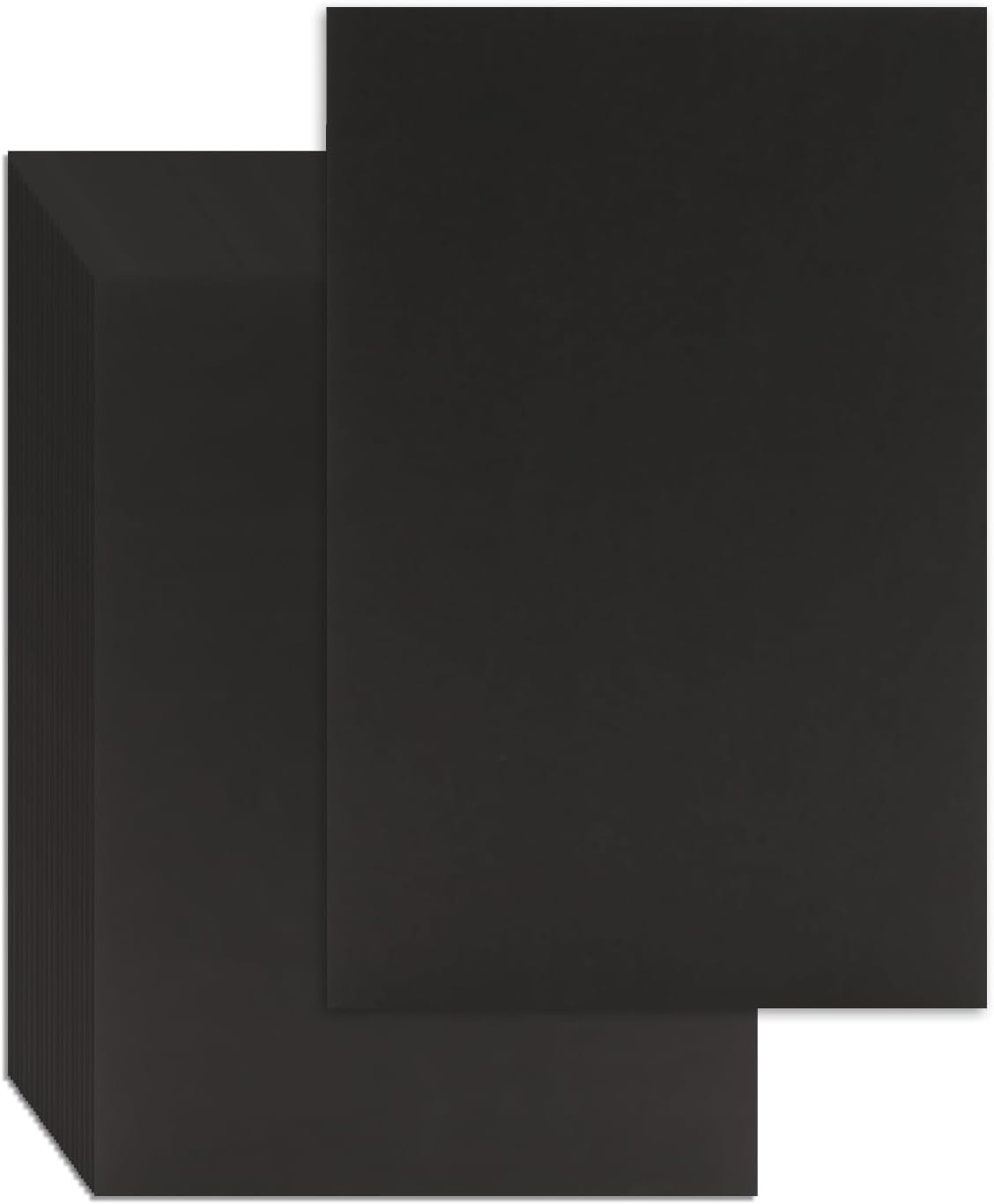 25 Pcs Book Board, Binder Board, Cover Board, Heavy Duty Chipboard for Book Binding, DIY Cardboard (Black, 8.5 x 11 Inch 80PT)