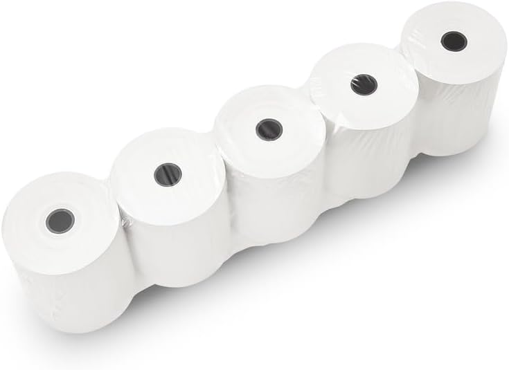 (100 Rolls) 3 1/8 x 230 Thermal Paper Receipt Rolls (55 GSM - Honeycomb Core) Fits All POS Cash Registers Printers, Clover Square Stations, Star Micronics SCP700, TSP100 BPA Free - ShopSmart Online