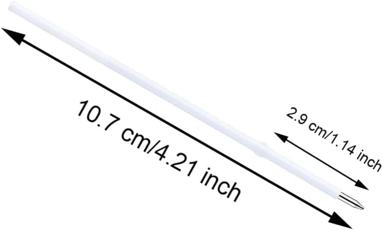 20 pcs 1mm Black Color Replaceable Ballpoint Pen Refill School Office Supplies(4.2 inch)