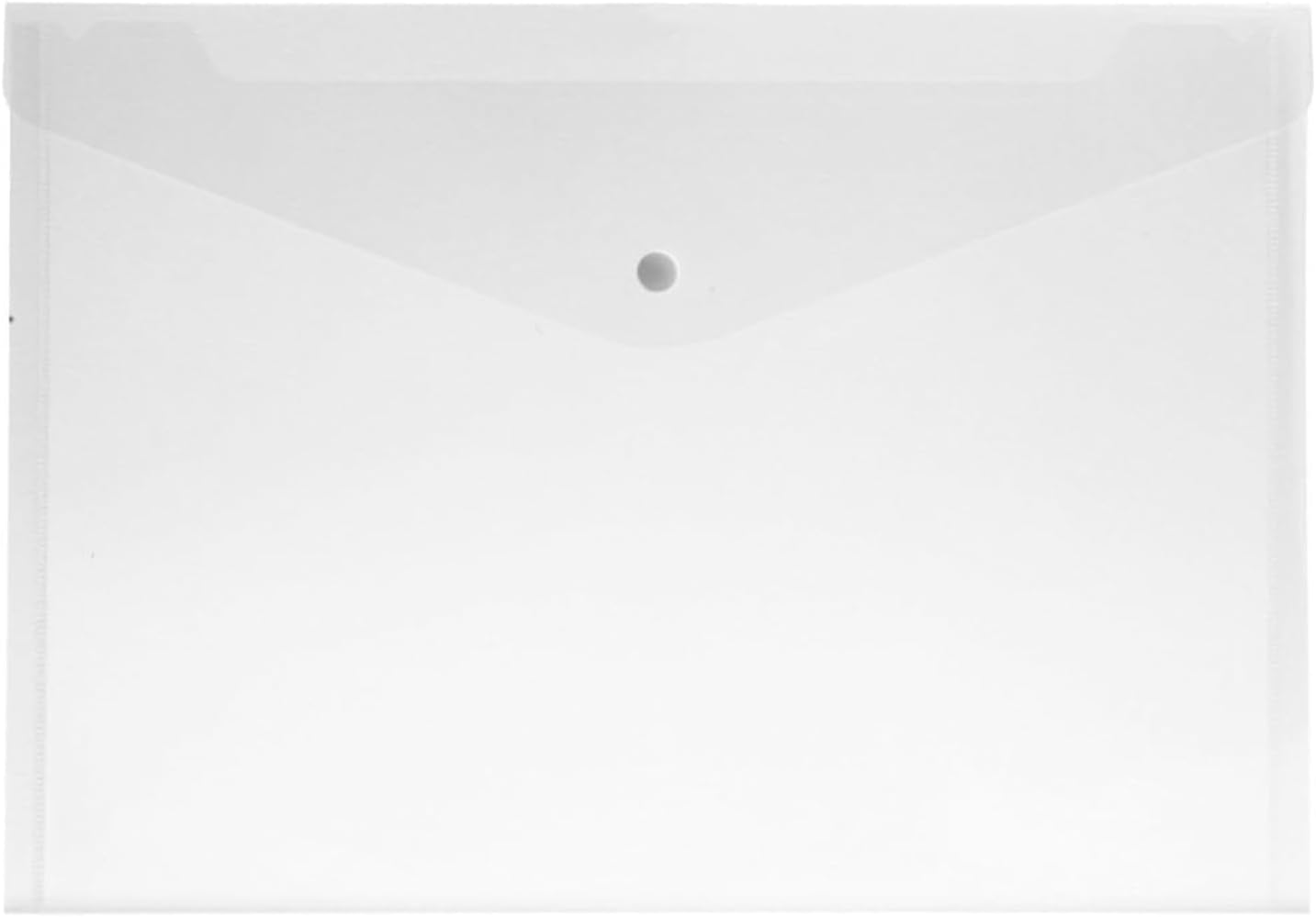 30 Pcs Plastic Folders for Documents - Clear File Folders Letter Size - A4 Plastic Envelopes with Snap Closure Filing Folders Organizer