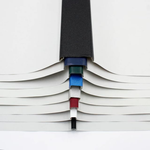 Thermal Binding Clear Covers with Steel Spine –for Thermal Binding Machines – Formerly Unibind – Used in Real Estate, Education and Various Businesses (Black, 160 Sheets Max - 44/Box)