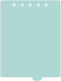 Carstens - Heavy Duty Plastic Ring Binder Dividers, Bottom Tab, 1/9 Cut, Tab 6 Position, US Letter, Aqua, Pack of 10, (2619-15) - Ideal Medical Chart Dividers or Index Tabs for 3 Ring Binders