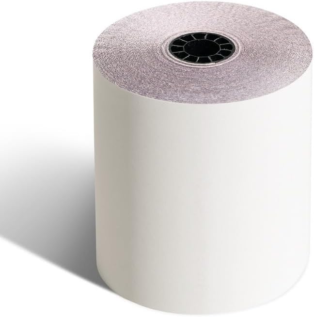 3" Carbonless 65' 3-ply Paper, 40 Rolls - Compatible with Star SP700, Epson M119 & More