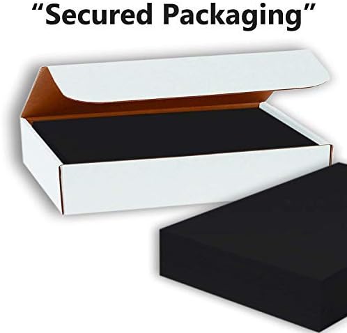 Hamilco Black Colored Cardstock Thick Paper - 8 1/2 x 11" Heavy Weight 80 lb Cover Card Stock - for Scrapbook Craft Calligraphy or Chalkboard Papers for Printer - 50 Pack