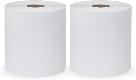4"x6" Direct Thermal Shipping Labels 600 Lables/2 Roll (300 Pcs per Roll) Compatible with Zebra Rollo Beeprt Printer Permanent Adhesive