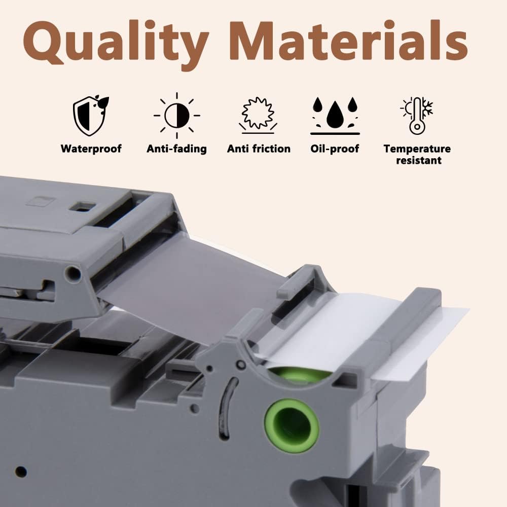 Hehua Tze Tz Tape 24mm 0.94 Laminated Clear Tape Compatible for Brother P-Touch TZe-151 TZe151 TZ-151 TZ151 for Ptouch PT D600 D610 P710bt, 1'' x 26.2ft Black on Clear, 3 Pack