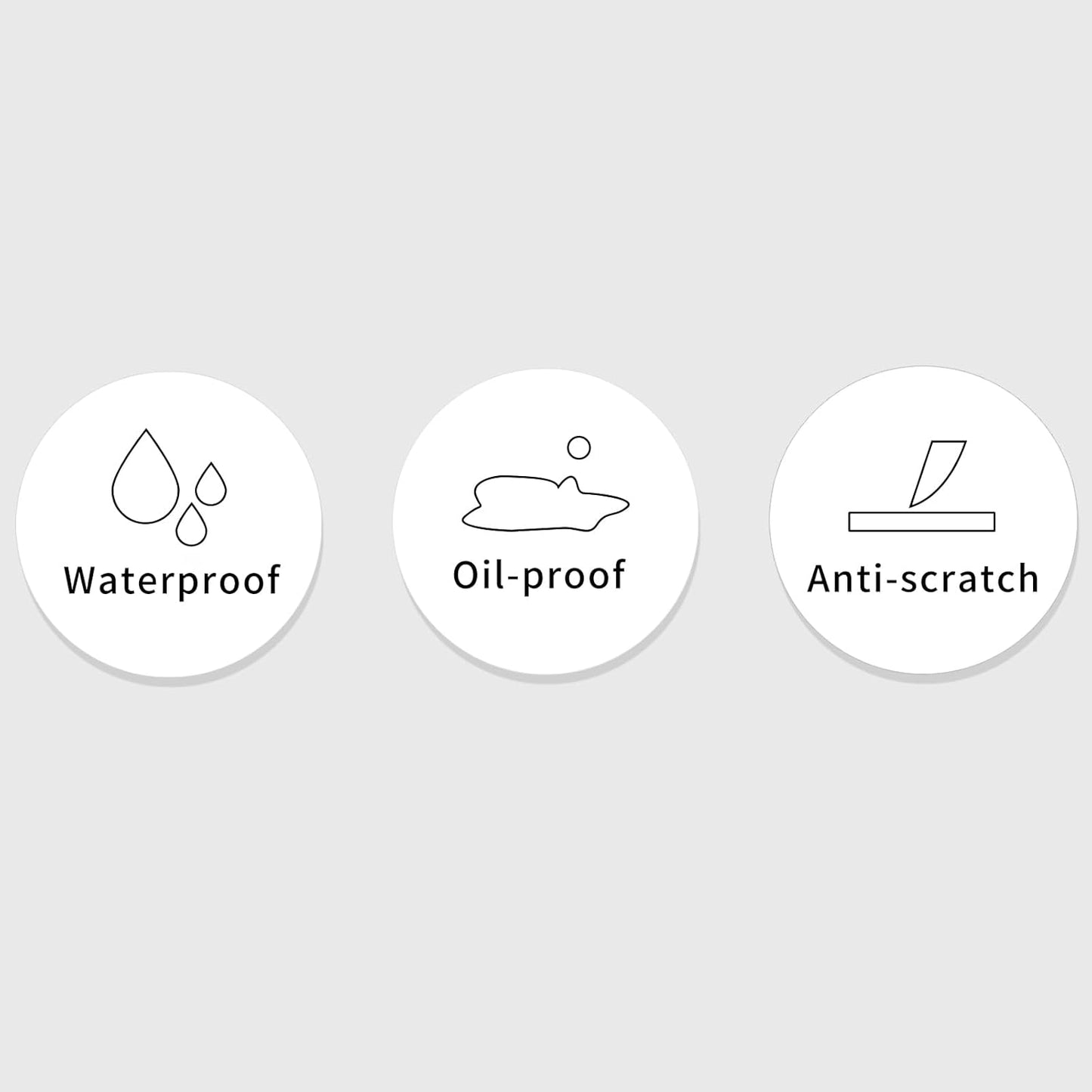2 Inch Round Thermal Labels, Self Adhesive Circle Waterproof Thermal Labels, Multipurpose Roll Direct Thermal Sticker for DIY Logo Design, 500 Labels/1 Roll