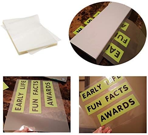 Immuson Thermal Laminating Pouches 8.9 x 11.4, 5 Mil Thickness, Crystal Clear Finish, 1000 Packs