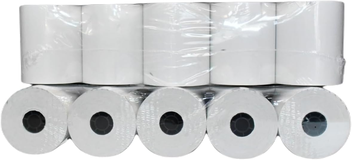3 1/8" x 230' Premium BPA-Free Thermal Receipt Paper Rolls - Long-Length, Sharp Print Quality, Compatible with POS Systems and Cash Registers (10, 3 1/8” x 230')
