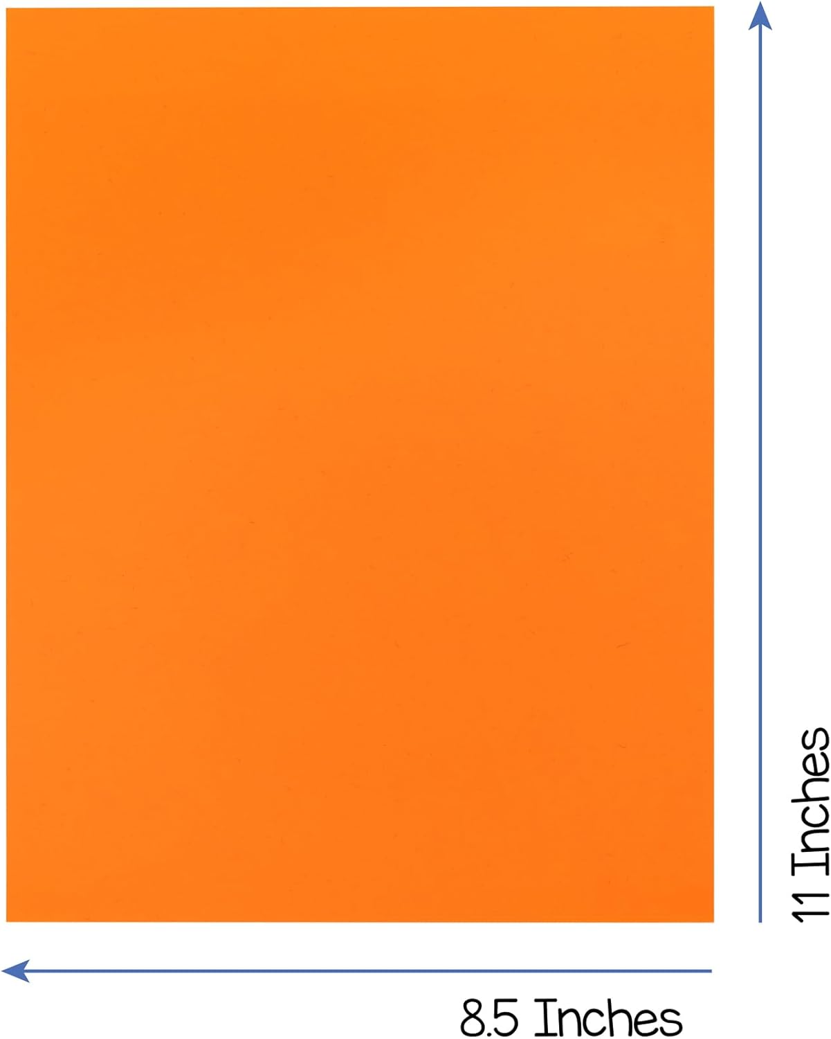 Hygloss Bright Orange Colored Cardstock - 8.5x11-Inch, 90 Sheets, 65 lb/ 176 gsm, Fade-Resistant, Acid-Free Color Card Stock Paper