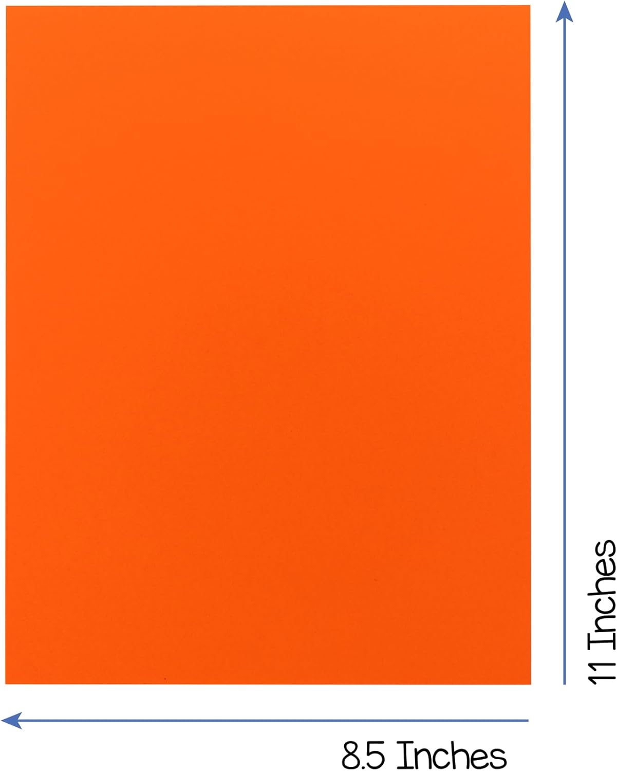 Hygloss Dark Orange Bright Colored Cardstock - 8.5x11-Inch, 90 Sheets, 65 lb/ 176 gsm, Fade-Resistant, Acid-Free Color Card Stock Paper