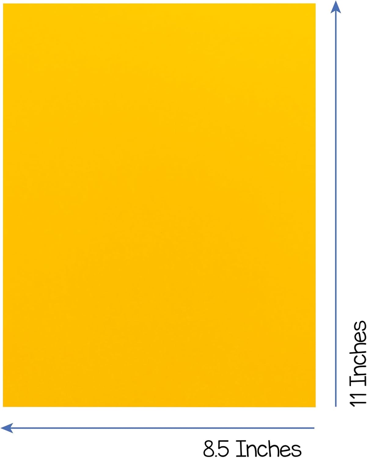 Hygloss Yellow Bright Colored Cardstock - 8.5x11-Inch, 90 Sheets, 65 lb/ 176 gsm, Fade-Resistant, Acid-Free Color Card Stock Paper