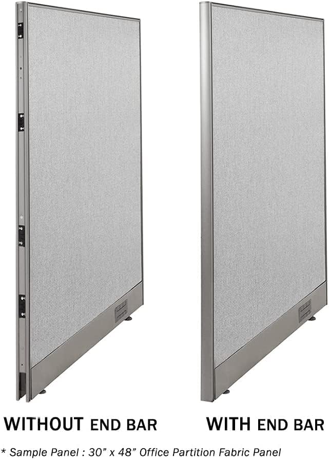 GOF Single Office Partition, Large Fabric Room Divider Panel, Custom Built Workstation (30" w x 48" h) 2.5ft x4ft