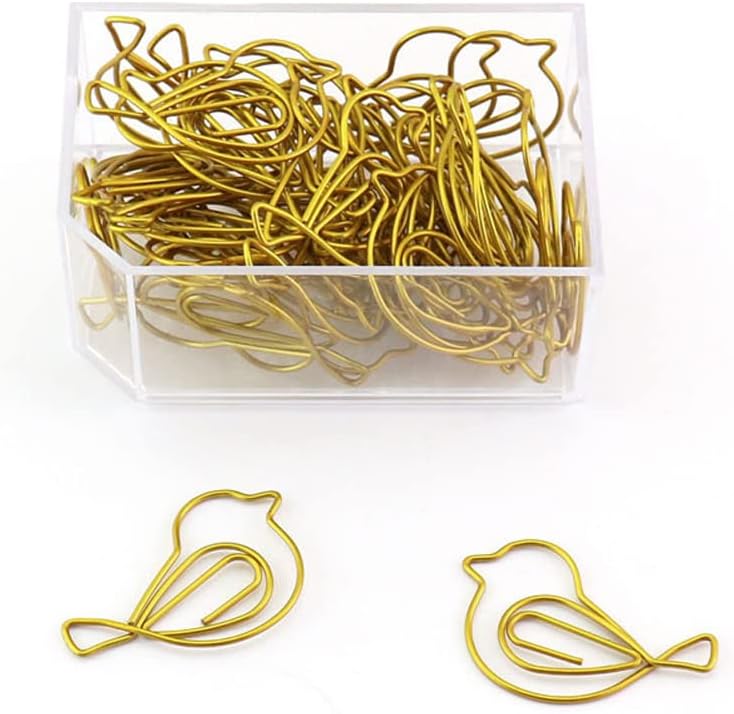 30Pcs Cute Bird Paper Clip JruiZhp Creative Decoration - Suitable for Home, School, and Office Use - Stationery Paper Clip and Binder (Design A)