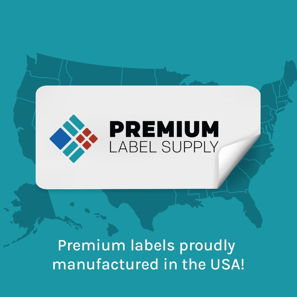 Premium Label Supply Glossy White Sticker Labels – 2" x 4" – (10 per Sheet) (Glossy White for Inkjet Only, 250 Labels)