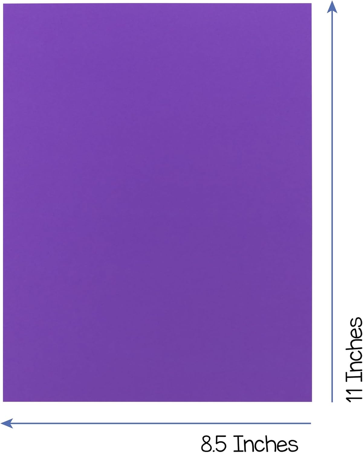Hygloss Purple Bright Colored Cardstock - 8.5x11-Inch, 90 Sheets, 65 lb/ 176 gsm, Fade-Resistant, Acid-Free Color Card Stock Paper
