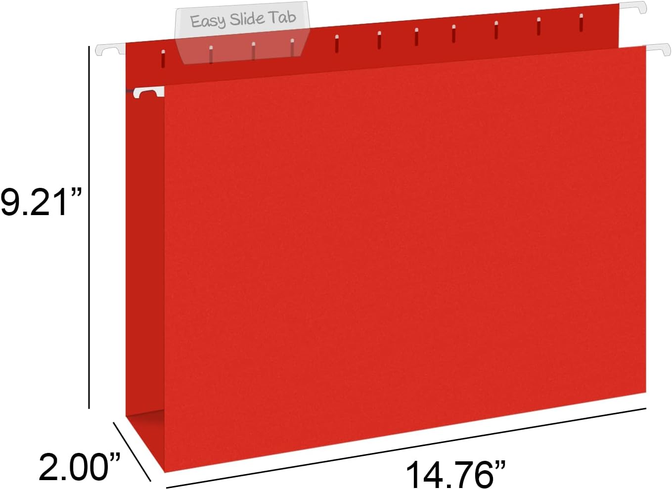 HERKKA Extra Capacity Legal Size Hanging File Folders, 30 Pack Reinforced Legal Size Hanging Folders with Heavy Duty 2 Inch Expansion, Designed for Bulky Files, Medical Charts, Assorted Colors