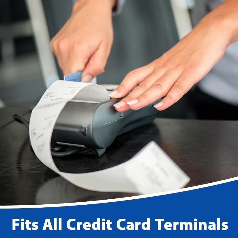 2 1/4" x 85' BPA-Free Thermal Receipt Paper Rolls 50 Rolls