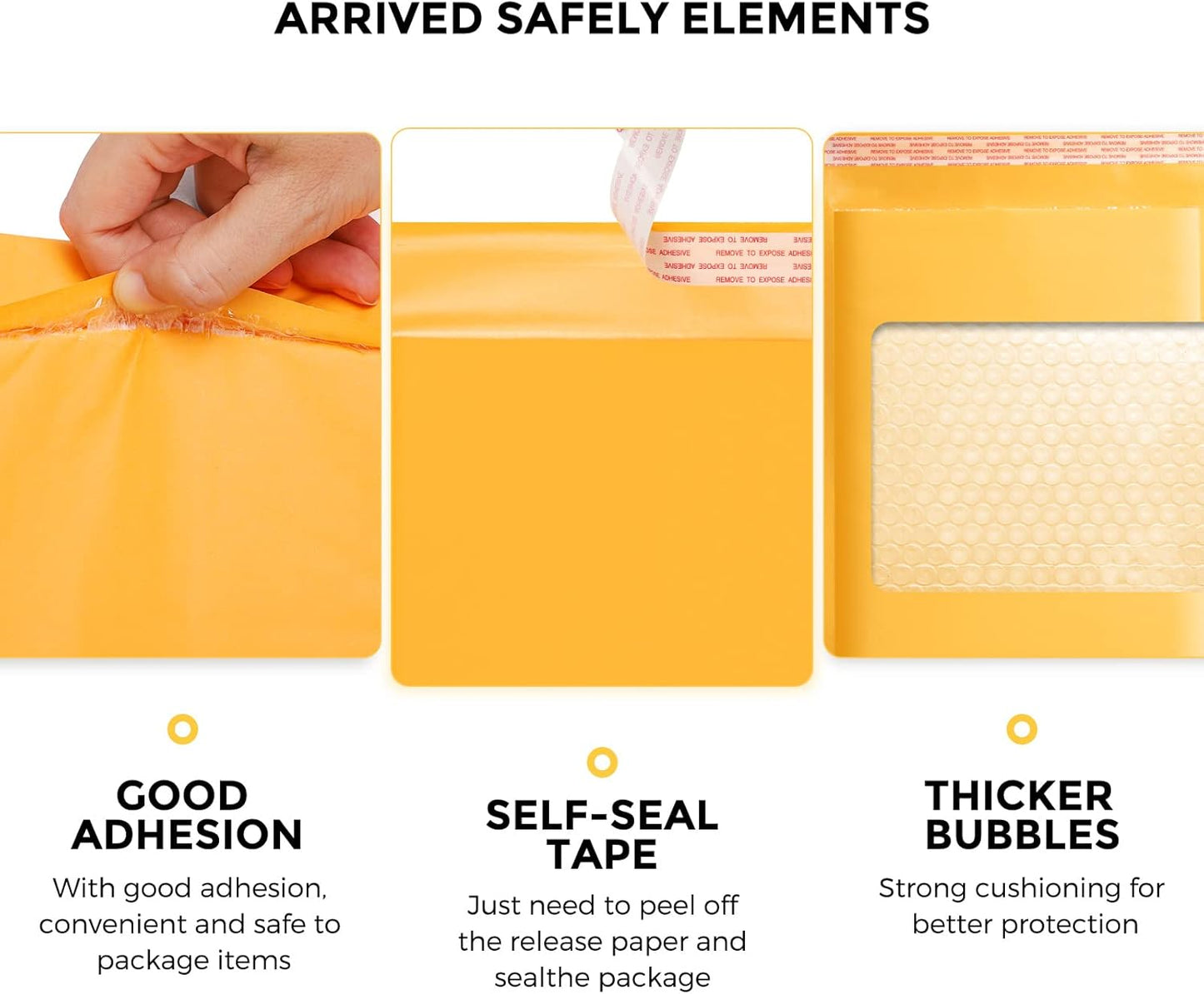 Fu Global Bubble Mailers 10.5x13.5 Inch Padded Envelopes #4 Self Sealing Bulk Bubble Envelopes Mailing Shipping Envelopes 25PCS