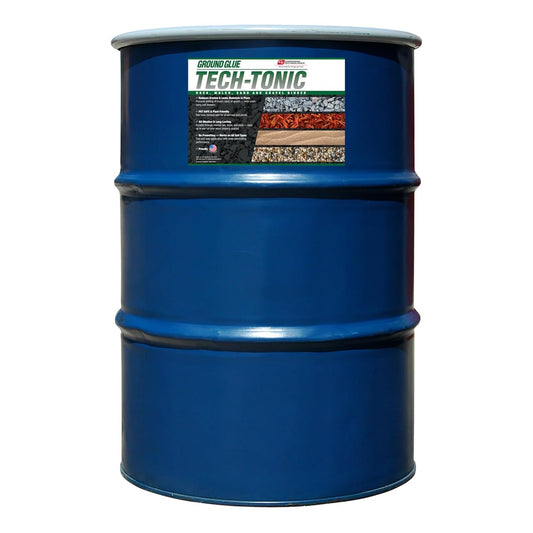 Ground Glue Tech-Tonic Landscape Adhesive for Rock, Mulch, and Sand, Weatherproof Long-Lasting Stabilizer for Trails & Slopes, Pet-Safe Binder for Pea Gravel, Bark & Flower Beds, 55 Gallon Tote