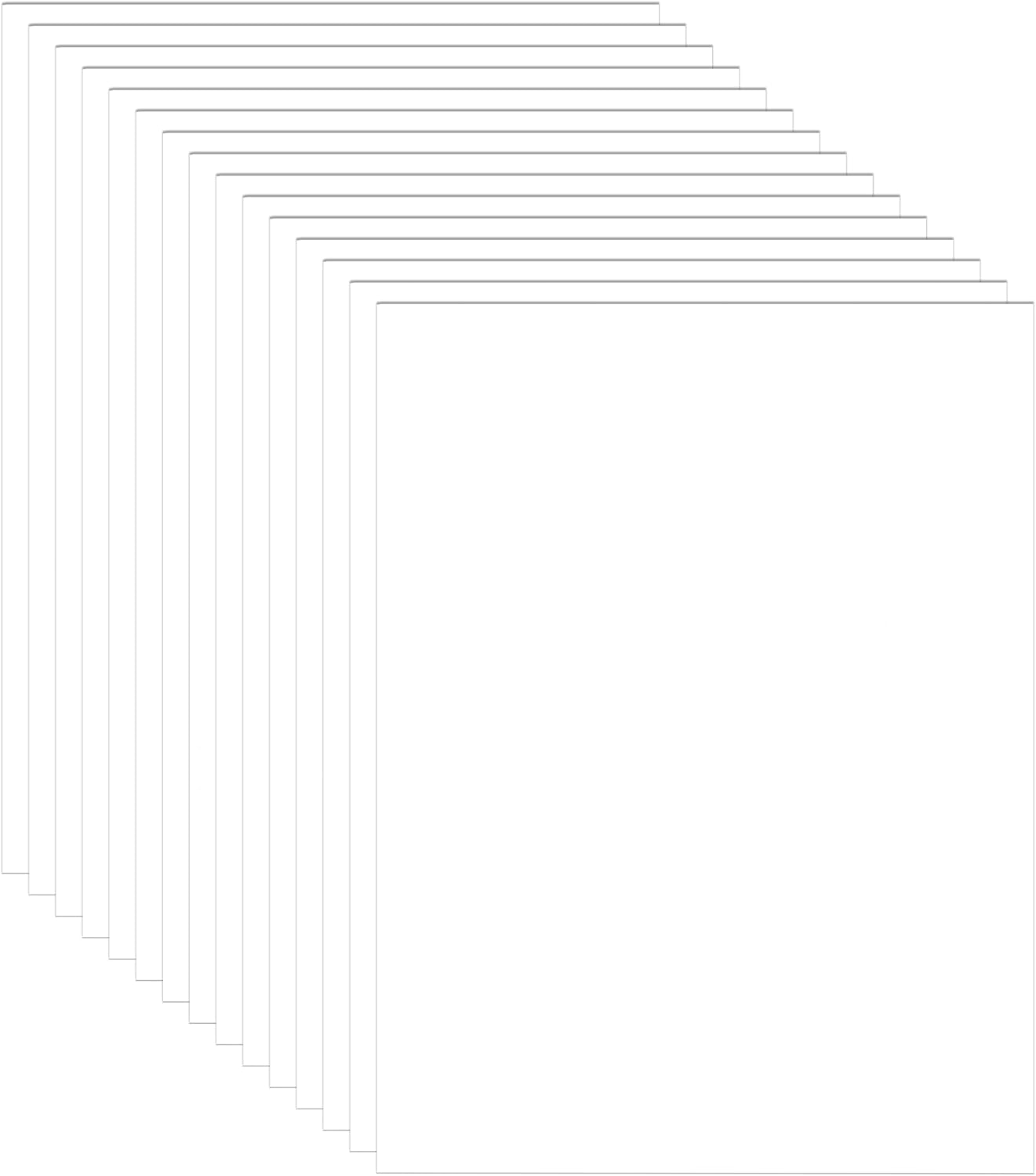 40 Sheets Bright White Cardstock 8.5 x 11 Printer Paper, 75lb Thick Craft Paper Card Stock for Wedding Invitations, Memus, DIY Making Cards, Business Cards, Menus, Birthday