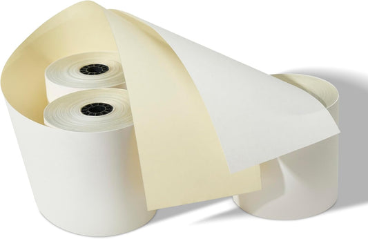 3" x 95' 2-Ply Carbonless Paper, 50 Rolls, Compatible with Star Micronics SP700 SP2000 UP389 Omni 480 TMU 220 250, M119 TM300 TM-U200 TM-U200B, and More
