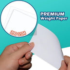 Blank Index Cards 3x5 Unlined Unruled Flash Note Cards 3" x 5", White, 100 Count, 200 GSM Heavy Weight