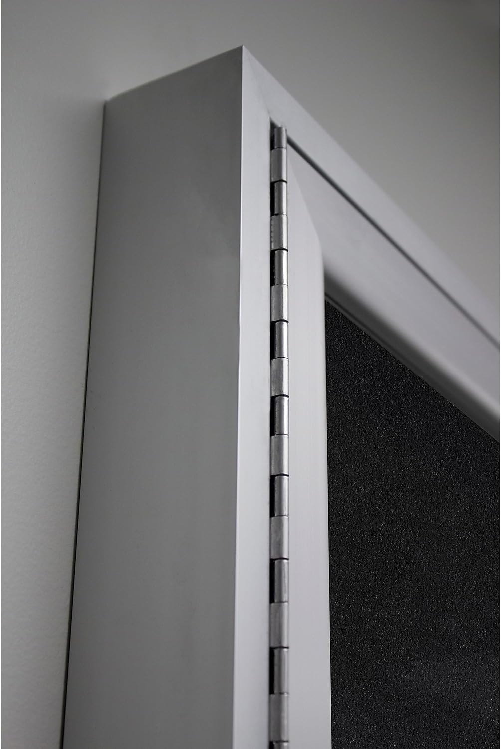 Ghent 36"x36" 1-Door indoor Enclosed Recycled Rubber Bulletin Board, Shatter Resistant, with Lock, Satin Aluminum Frame,Confetti (PA13636TR-CF) ,Made in the USA