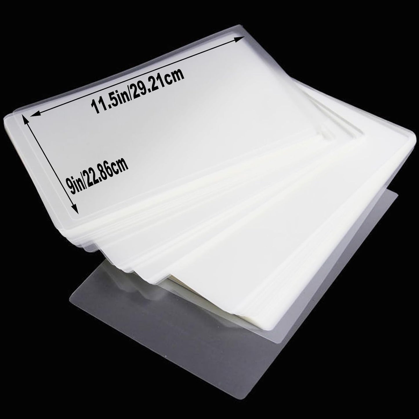 100 Pack Laminating Sheets, Clear 9 x 11.5 Inch Thermal Laminating Pouches for Thermal Laminator, 3 Mil Lamination Sheet Paper, Letter Size, HeatSeal