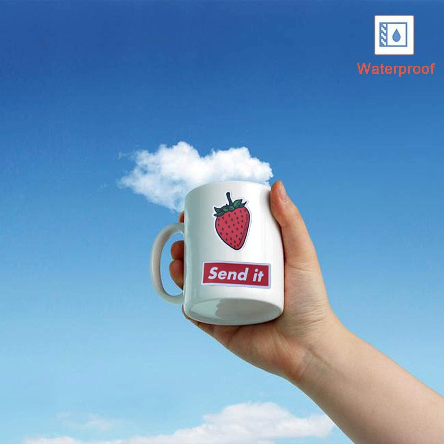 Water Bottle Stickers 300 Pcs Color Cute Sticker Pack, Waterproof Vinyl Stickers for Water Bottles Laptop Tablet Scrapbook Journal Skateboard Scooters Notebook Diary Lunch Box Suitcase Kindle etc