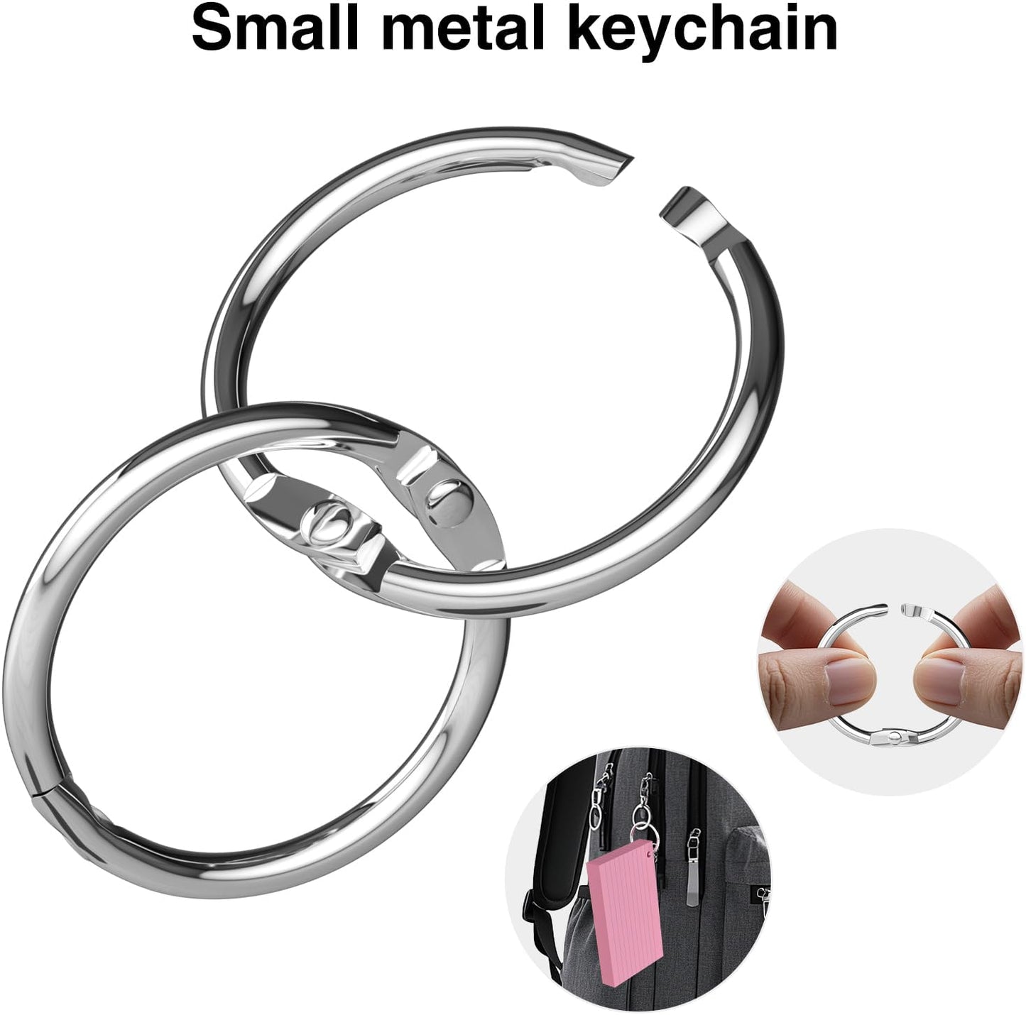 250 Count Pink Index Cards 3x5 Inch with Key Ring, Color Flash Index Card (50 Sheets Each), Durable & Portable Note Taking for Students, Teachers, Study Note Cards for Office Home School