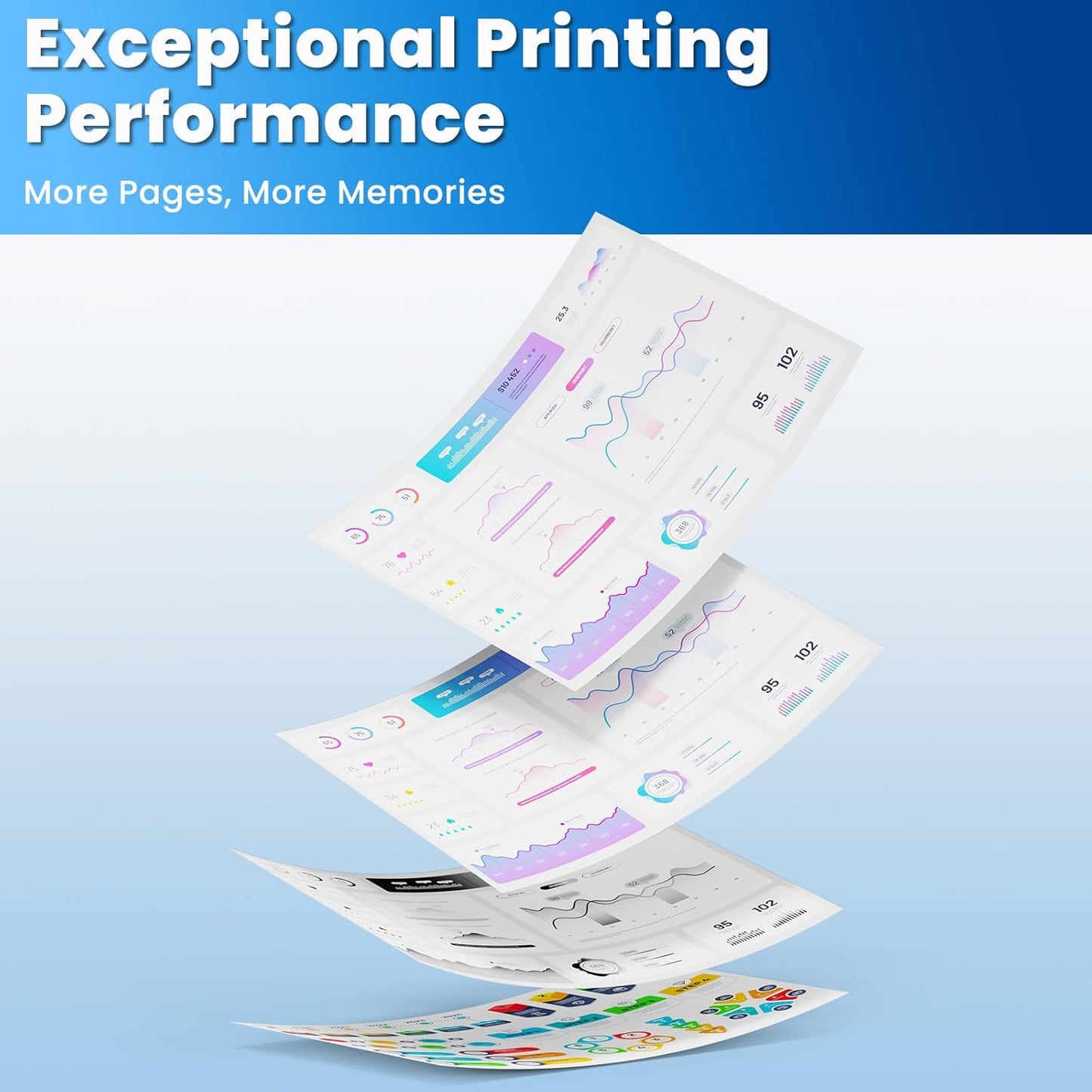 218X Toner Cartridges 4 Pack Color Laser Jet Pro 3201, MFP 3301 (with CHIP) Compatible for HP 218X 218A Toner Cartridge | HP218X HP218A Works with Color Laser Pro 3201dw MFP 3301fdw 3301sdw 3301cdw