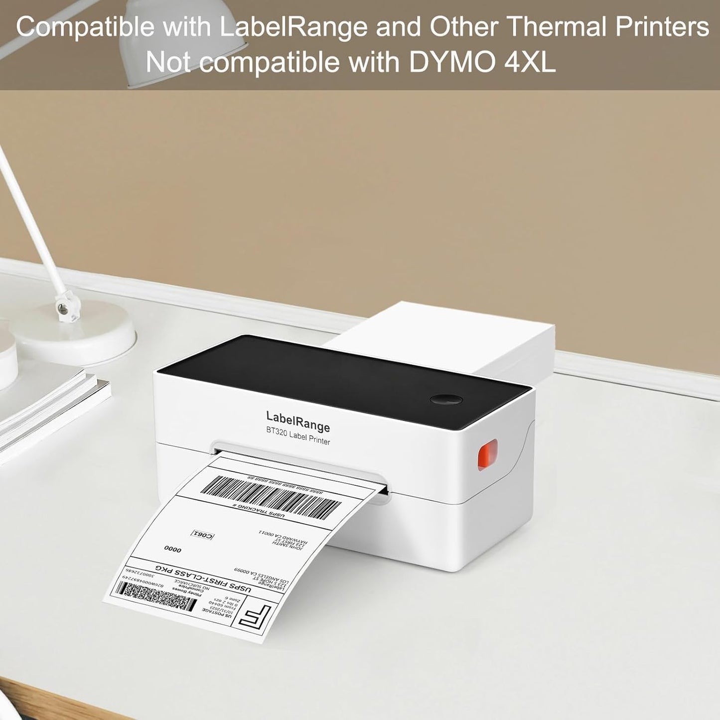 4''X6'' Direct Thermal Shipping Labels (1000 4x6 Fan-fold Labels) - Permanent Adhesive Postage Labels - Commercial Grade - LabelRange/Rollo/Munbyn Compatible