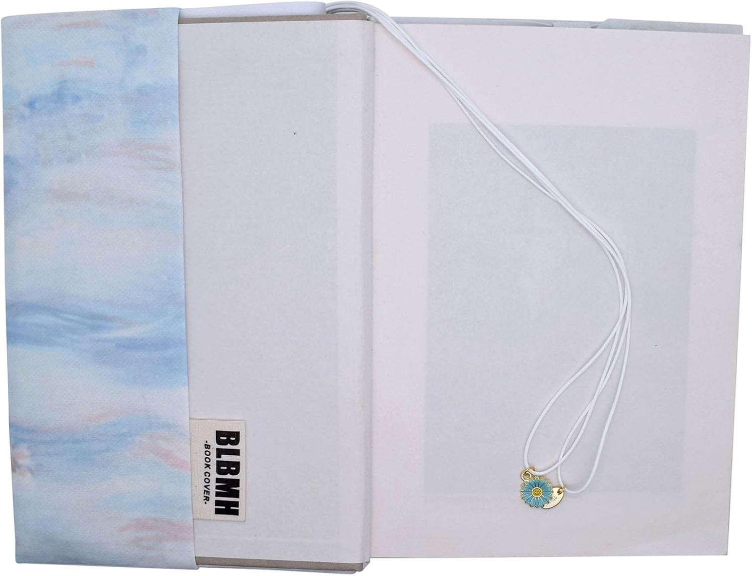 BLBMH Bookmark Book Covers for Paperbacks 5.5x8.5 Book Cover for Privacy Hardcover Adjustable Book Sleeve for Soft Cover Books Fabric Softcover Protector for Women - Flower B 8.5in